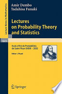 Lectures on probability theory and statistics : Ecole d'Eté de Probabilités de Saint-Flour XXXIII - 2003 /