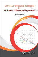 Lectures, problems and solutions for ordinary differential equations /