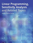 Linear programming, sensitivity analysis and related topics /