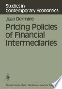 Pricing policies of financial intermediaries /