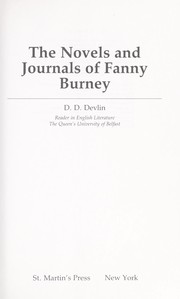 The novels and journals of Fanny Burney /