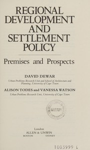 Regional development and settlement policy : premises and prospects /