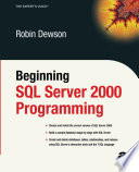 Beginning SQL server 2000 programming /