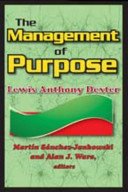 The management of purpose /