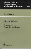 Encompassing : formulation, properties and testing /