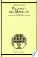 Palinsesti del moderno : canoni, generi, forme nella postmodernità letteraria /