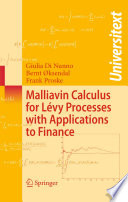 Malliavin calculus for Lévy processes with applications to finance /