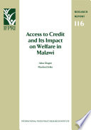 Access to credit and its impact on welfare in Malawi /