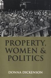 Property, women and politics : subjects or objects? /