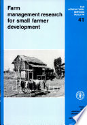 Farm management research for small farmer development /