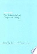 The governance of corporate groups /
