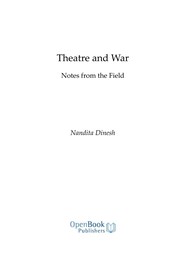 Theatre and war : notes from the field /