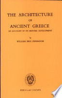 The architecture of ancient Greece ; an account of its historic development /