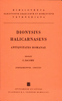 Dionysii Halicarnasei Antiquitatum romanarum quae supersunt : supplementum indices continens /