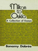 Milton to Ouida : a collection of essays.