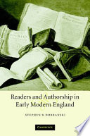 Readers and authorship in early modern England /