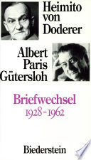 Briefwechsel, 1928-1962 /