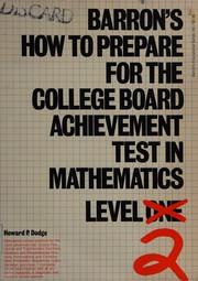 Barron's How to prepare for the College Board achievement test in mathematics, level 2 /