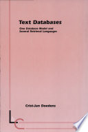 Text databases : one database model and several retrieval languages /
