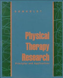 Physical therapy research : principles and applications /