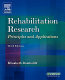 Rehabilitation research : principles and applications /