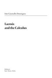 Lacroix and the calculus /