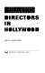 Black directors in Hollywood /