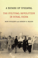 A decade of upheaval : the cultural revolution in rural China /