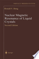 Nuclear magnetic resonance of liquid crystals /
