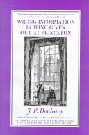 Wrong information is being given out at Princeton : the chronicle of one of the strangest stories ever to be rumoured about around New York /