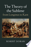The theory of the sublime from Longinus to Kant /