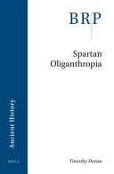 Spartan oliganthropia /
