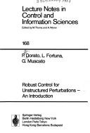 Robust control for unstructured perturbations : an introduction /