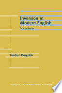 Inversion in modern English : form and function /