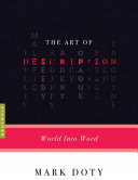 The art of description : world into word /