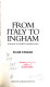 From Italy to Ingham : Italians in North Queensland /
