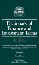 Dictionary of finance and investment terms /