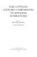 The concise Oxford companion to English literature /