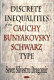 Discrete inequalities of the Cauchy-Bunyakovsky-Schwarz type /