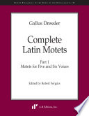 Complete Latin motets.