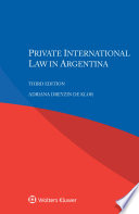Private international law in Argentina /