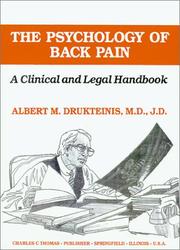 The psychology of back pain : a clinical and legal handbook /