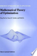 Mathematical theory of optimization /