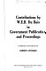 Contributions by W.E.B. Du Bois in government publications and proceedings /