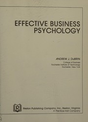Effective business psychology /