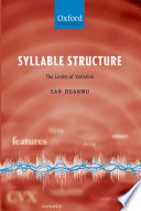 Syllable structure : the limits of variation /