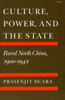 Culture, power, and the state : rural North China, 1900-1942 /
