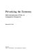 Privatizing the economy : telecommunications policy in comparative perspective /