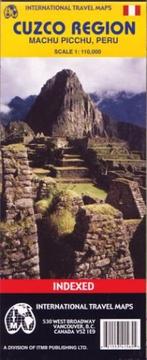 International travel maps, Cuzco region, Machu Picchu, Peru, scale 1:110,000 : indexed = Mapa internacional de viajes, Cuzco región, Machu Picchu, Perú, escala 1:110,000 /