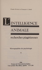 L'intelligence animale : recherches piagétiennes /